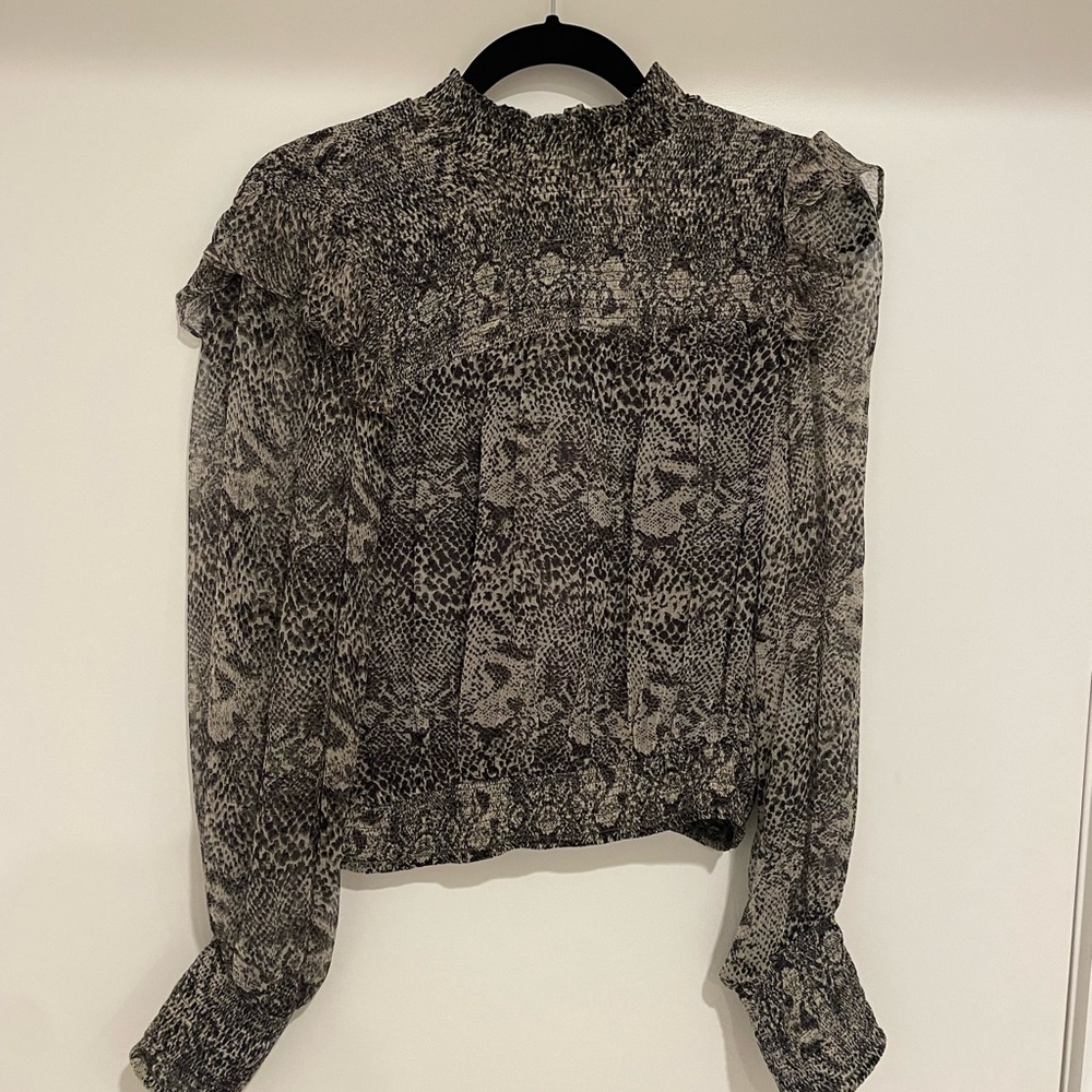 Free people Thin snake print ish top